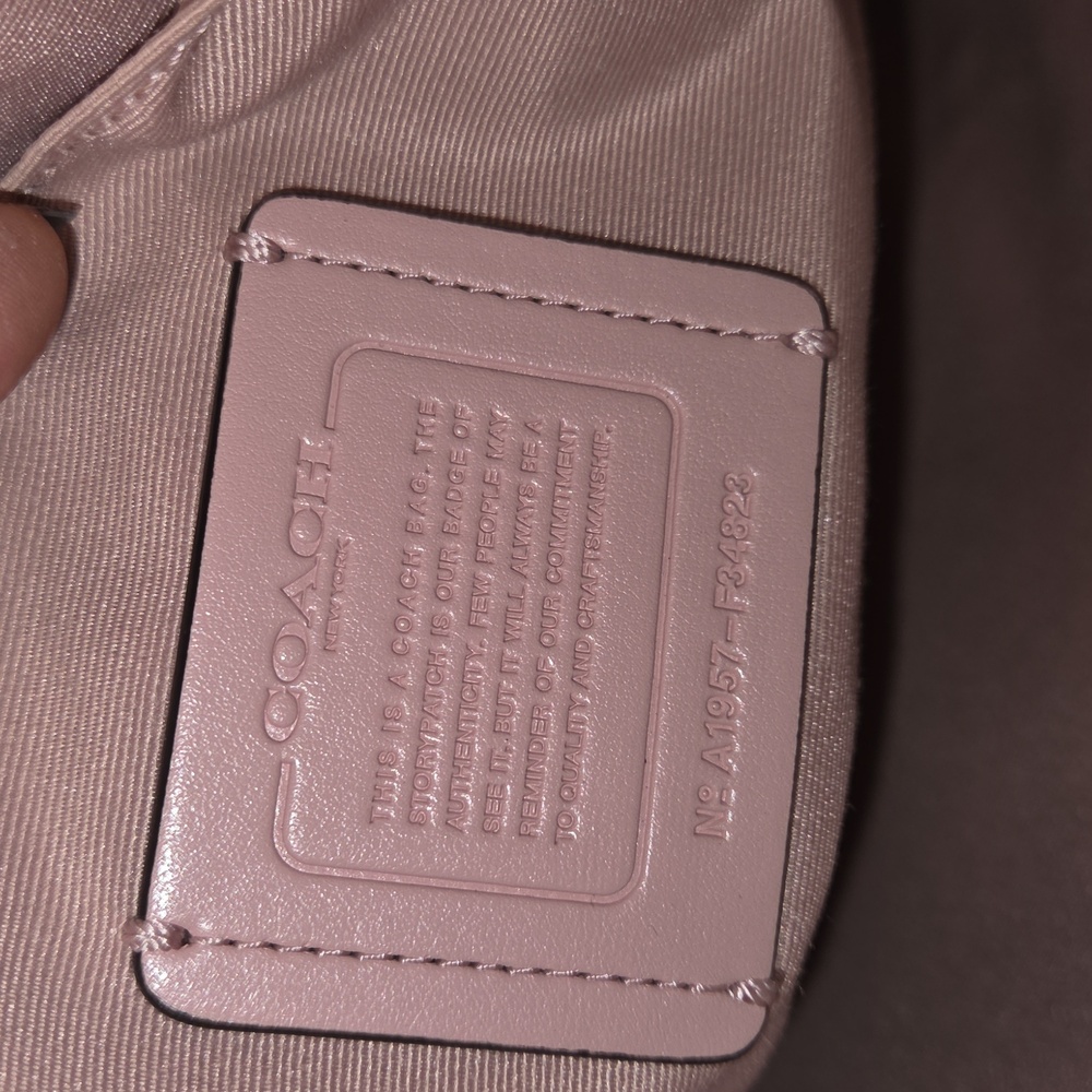 Coach Blush Pink Leather Crossbody Bag - Picture 8 of 11